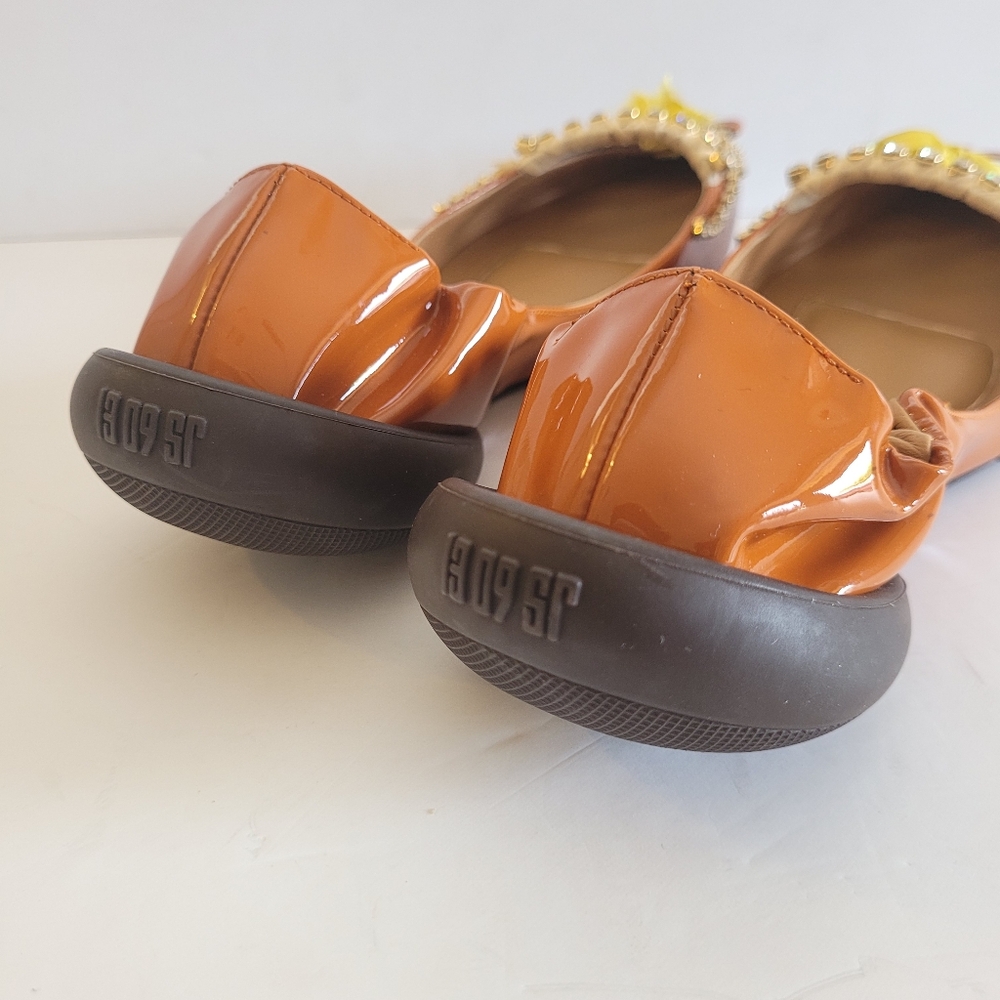 NWOT Designer 13 09 SR Patent leather Miky Crystal ballerina/ ballet fla… - Picture 14 of 17